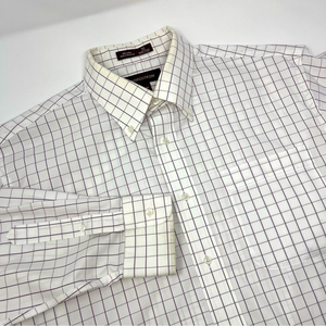 Nordstrom‎ Smart Care Wrinkle Free Button-down longsleeve Shirt Sz.16-34 cotton.